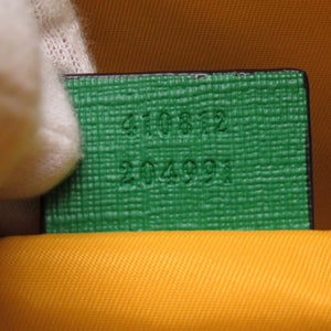 グッチ ホース チルドレンズ 410812 PVC ベージュ グリーン ハンドバッグ バッグ 0208 【中古】 GUCCI