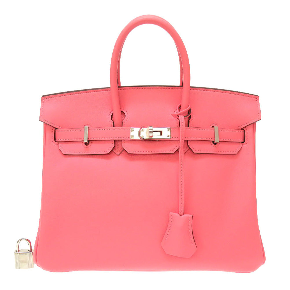 未使用 エルメス バーキン25 ヴォースイフト ローズエテ シルバー金具 Y刻印(2020年製) ハンドバッグ バッグ 0209 【中古】 HERMES