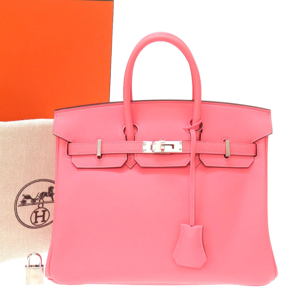 未使用 エルメス バーキン25 ヴォースイフト ローズエテ シルバー金具 Y刻印(2020年製) ハンドバッグ バッグ 0209 【中古】 HERMES