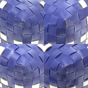 新品同様 マルニ マーケット ポッド バスケット ポリプロピレン ネイビー ホワイト ハンドバッグ バッグ 青 0218 【中古】 MARNI