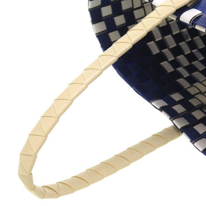 新品同様 マルニ マーケット ポッド バスケット ポリプロピレン ネイビー ホワイト ハンドバッグ バッグ 青 0218 【中古】 MARNI