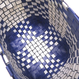 新品同様 マルニ マーケット ポッド バスケット ポリプロピレン ネイビー ホワイト ハンドバッグ バッグ 青 0218 【中古】 MARNI