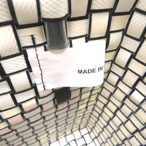 新品同様 マルニ フラワーカフェ ピクニックバッグ ポリプロピレン ホワイト ハンドバッグ バッグ 白 0219 【中古】 MARNI