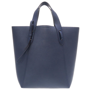 新品同様 ジェイアンドエムデヴィッドソン BOW TOTE レザー ネイビー トートバッグ バッグ 紺 0220 【中古】 J&M Davidson