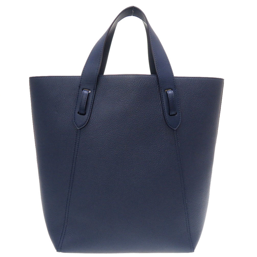 新品同様 ジェイアンドエムデヴィッドソン BOW TOTE レザー ネイビー トートバッグ バッグ 紺 0220 【中古】 J&M Davidson