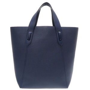 新品同様 ジェイアンドエムデヴィッドソン BOW TOTE レザー ネイビー トートバッグ バッグ 紺 0220 【中古】 J&M Davidson