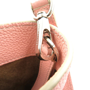 未使用 ボナベンチュラ ミアトート PM 2WAY レザー シルバー金具 サクラピンク ハンドバッグ ショルダーバッグ 0221【中古】BONAVENTURA