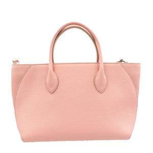 未使用 ボナベンチュラ ミアトート PM 2WAY レザー シルバー金具 サクラピンク ハンドバッグ ショルダーバッグ 0221【中古】BONAVENTURA