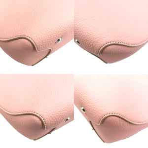 未使用 ボナベンチュラ ミアトート PM 2WAY レザー シルバー金具 サクラピンク ハンドバッグ ショルダーバッグ 0221【中古】BONAVENTURA