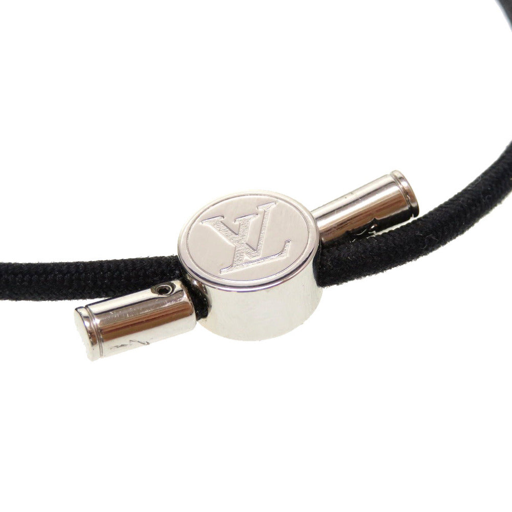 美品 ルイ ヴィトン ブレスレ スペースLV M67417 ブラック ブレスレット 黒 LV 0227 【中古】 LOUIS VUITTON メンズ