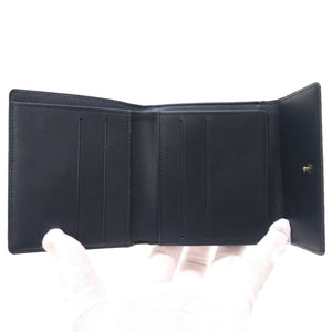 新品同様 ルイ ヴィトン モノグラムマット ポルトモネ ビエ カルトクレディ Wホック ネイビー M65115 二つ折り財布 財布 紺 LV 0228 【中古】 LOUIS VUITTON