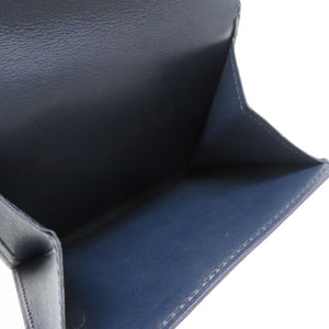 新品同様 ルイ ヴィトン モノグラムマット ポルトモネ ビエ カルトクレディ Wホック ネイビー M65115 二つ折り財布 財布 紺 LV 0228 【中古】 LOUIS VUITTON