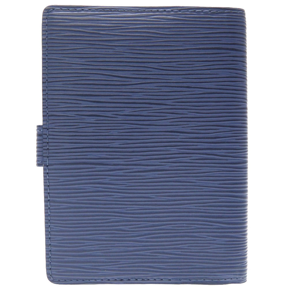 新品同様 ルイ ヴィトン エピ アジェンダPM ミルティーユ R2005G 手帳カバー ブルー 青 LV 0230 【中古】 LOUIS VUITTON メンズ