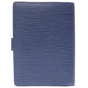 新品同様 ルイ ヴィトン エピ アジェンダPM ミルティーユ R2005G 手帳カバー ブルー 青 LV 0230 【中古】 LOUIS VUITTON メンズ