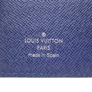 新品同様 ルイ ヴィトン エピ アジェンダPM ミルティーユ R2005G 手帳カバー ブルー 青 LV 0230 【中古】 LOUIS VUITTON メンズ