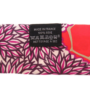 新品同様 エルメス ツイリー THE THREE GRACES 三美神 キリン シルク オレンジ スカーフ 0235 【中古】 HERMES