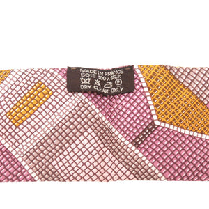 新品同様 エルメス ツイリー 草原のインディアンアート L‘Art Indien des Plaines シルク キャメル スカーフ 0244 【中古】 HERMES