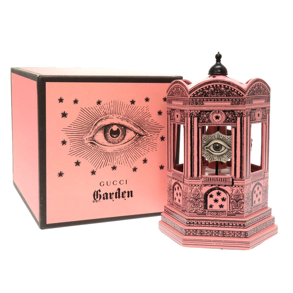 新品同様 グッチ ガーデン オルゴール ウッド ピンク オブジェ 0247 【中古】 GUCCI