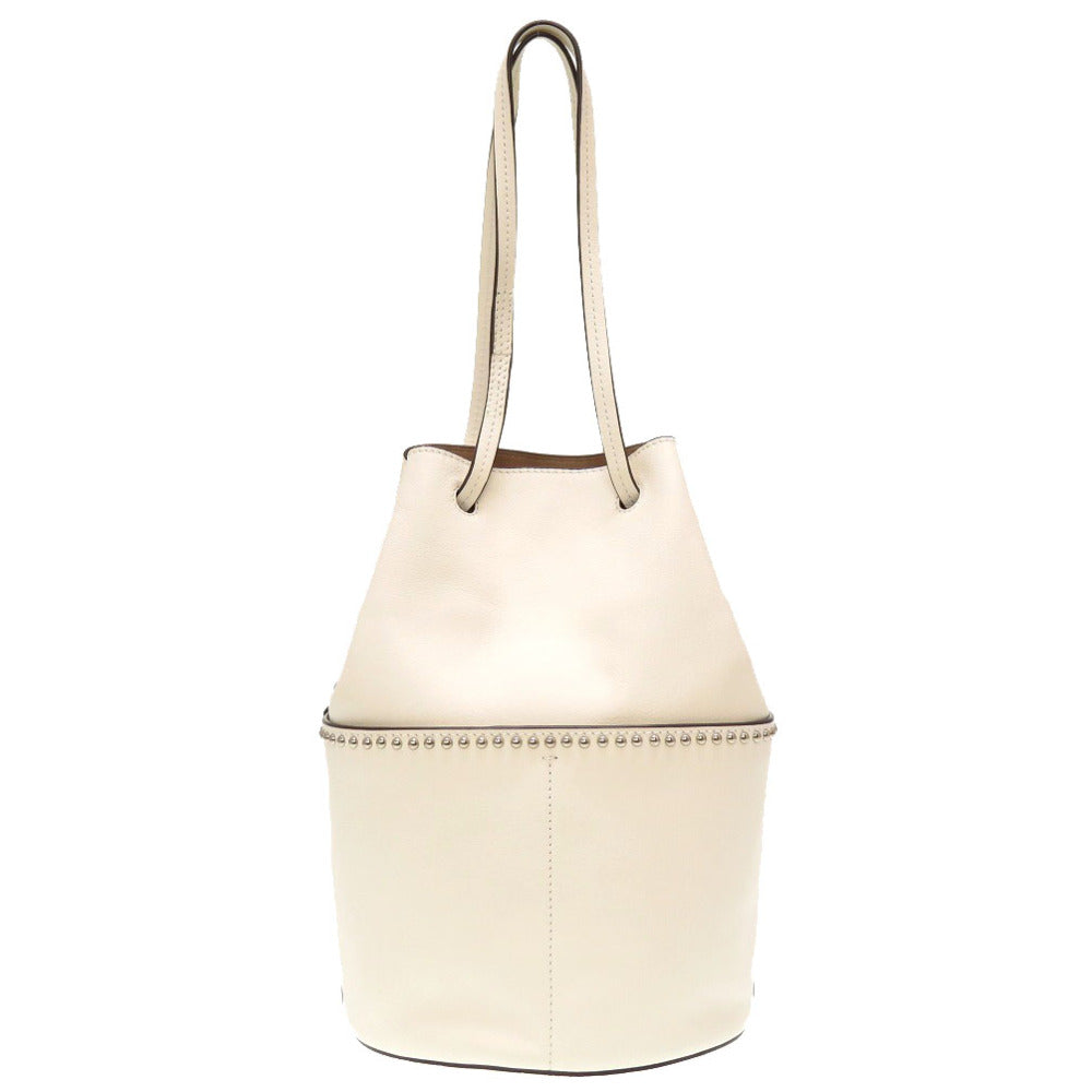 新品同様 ジェイ アンド エムデヴィッドソン カーニバル レザー ホワイト ショルダーバッグ バッグ 白 0252 【中古】 J&M Davidson