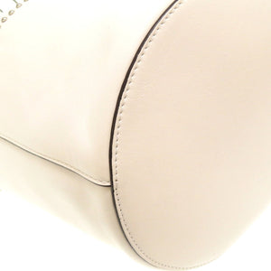 新品同様 ジェイ アンド エムデヴィッドソン カーニバル レザー ホワイト ショルダーバッグ バッグ 白 0252 【中古】 J&M Davidson