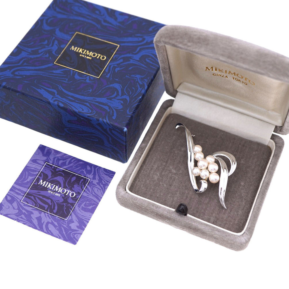 新品同様 ミキモト パール シルバー925 ブローチ アクセサリー 0254【中古】MIKIMOTO レディース