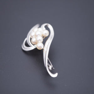 新品同様 ミキモト パール シルバー925 ブローチ アクセサリー 0254【中古】MIKIMOTO レディース