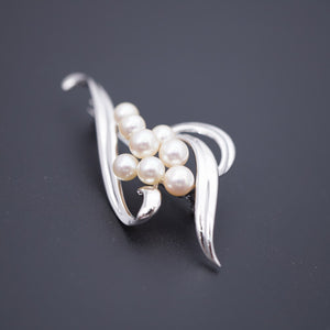 新品同様 ミキモト パール シルバー925 ブローチ アクセサリー 0254【中古】MIKIMOTO レディース