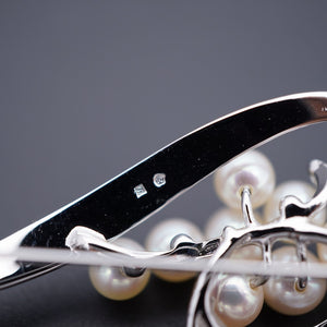 新品同様 ミキモト パール シルバー925 ブローチ アクセサリー 0254【中古】MIKIMOTO レディース