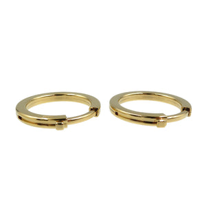 新品同様 ロエベ 117.17 メタル ゴールド ストラップ リング 0257【中古】LOEWE