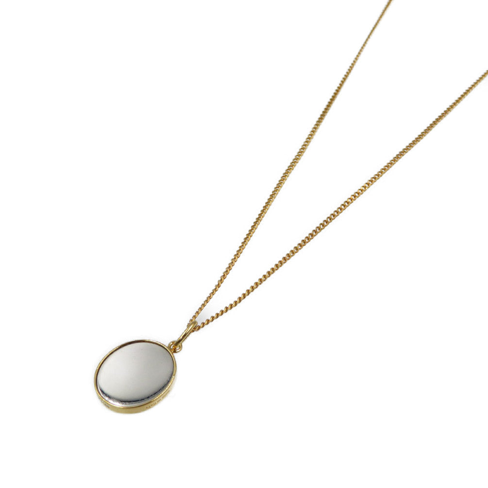 美品 セリーヌ セパラブル ミラー 鏡 CELINE PARIS 刻印 メタル ゴールド ネックレス 0259【中古】CELINE