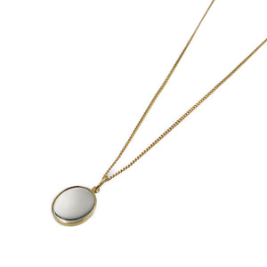 美品 セリーヌ セパラブル ミラー 鏡 CELINE PARIS 刻印 メタル ゴールド ネックレス 0259【中古】CELINE