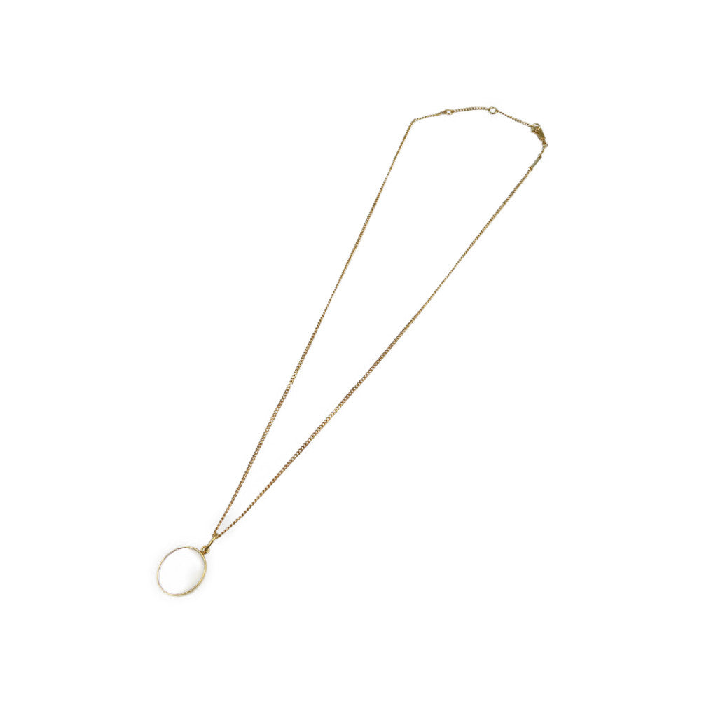 美品 セリーヌ セパラブル ミラー 鏡 CELINE PARIS 刻印 メタル ゴールド ネックレス 0259【中古】CELINE