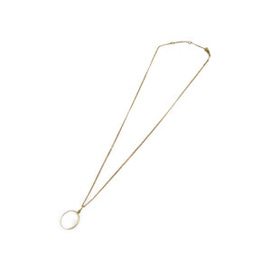 美品 セリーヌ セパラブル ミラー 鏡 CELINE PARIS 刻印 メタル ゴールド ネックレス 0259【中古】CELINE