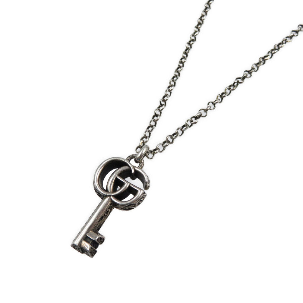 新品同様 グッチ GGマーモント ダブルG キー 鍵 シルバー925 ネックレス 0260【中古】GUCCI