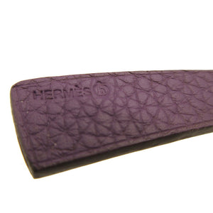 未使用 エルメス プティアッシュ 鳥居 ヴォーエプソン トゴ トレンチ パープル チャーム キーホルダー 0196【中古】HERMES