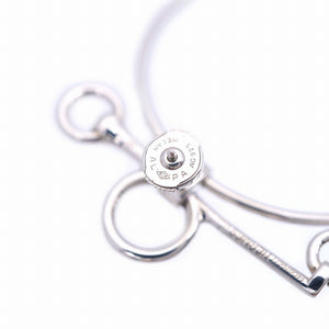 新品同様 エルメス ループ ミディアム シルバー 925 ピアス アクセサリー 0003【中古】HERMES