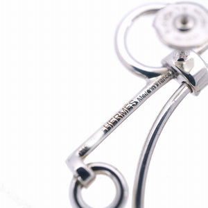 新品同様 エルメス ループ ミディアム シルバー 925 ピアス アクセサリー 0003【中古】HERMES