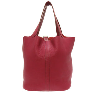 美品 エルメス ピコタンロックGM トリヨンクレマンス ルビー シルバー金具 □N刻印 ハンドバッグ バッグ 赤 0009 【中古】 HERMES