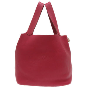 美品 エルメス ピコタンロックGM トリヨンクレマンス ルビー シルバー金具 □N刻印 ハンドバッグ バッグ 赤 0009 【中古】 HERMES