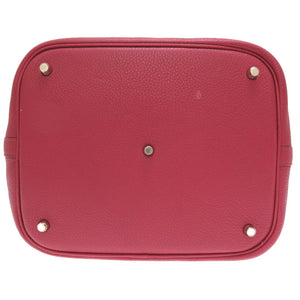 美品 エルメス ピコタンロックGM トリヨンクレマンス ルビー シルバー金具 □N刻印 ハンドバッグ バッグ 赤 0009 【中古】 HERMES