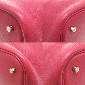 美品 エルメス ピコタンロックGM トリヨンクレマンス ルビー シルバー金具 □N刻印 ハンドバッグ バッグ 赤 0009 【中古】 HERMES