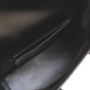 美品 エルメス ドラッグ2 37 ボックスカーフ ブラック シルバー金具 □D刻印 ハンドバッグ バッグ 0011 【中古】 HERMES ドラッグ37