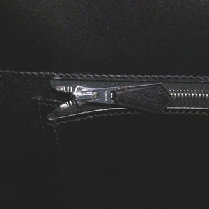 美品 エルメス ドラッグ2 37 ボックスカーフ ブラック シルバー金具 □D刻印 ハンドバッグ バッグ 0011 【中古】 HERMES ドラッグ37