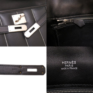 新品同様 エルメス ベルリンヌ28 ヴォースイフト ブラック シルバー金具 □Q刻印 ショルダーバッグ バッグ 黒 0017 【中古】 HERMES