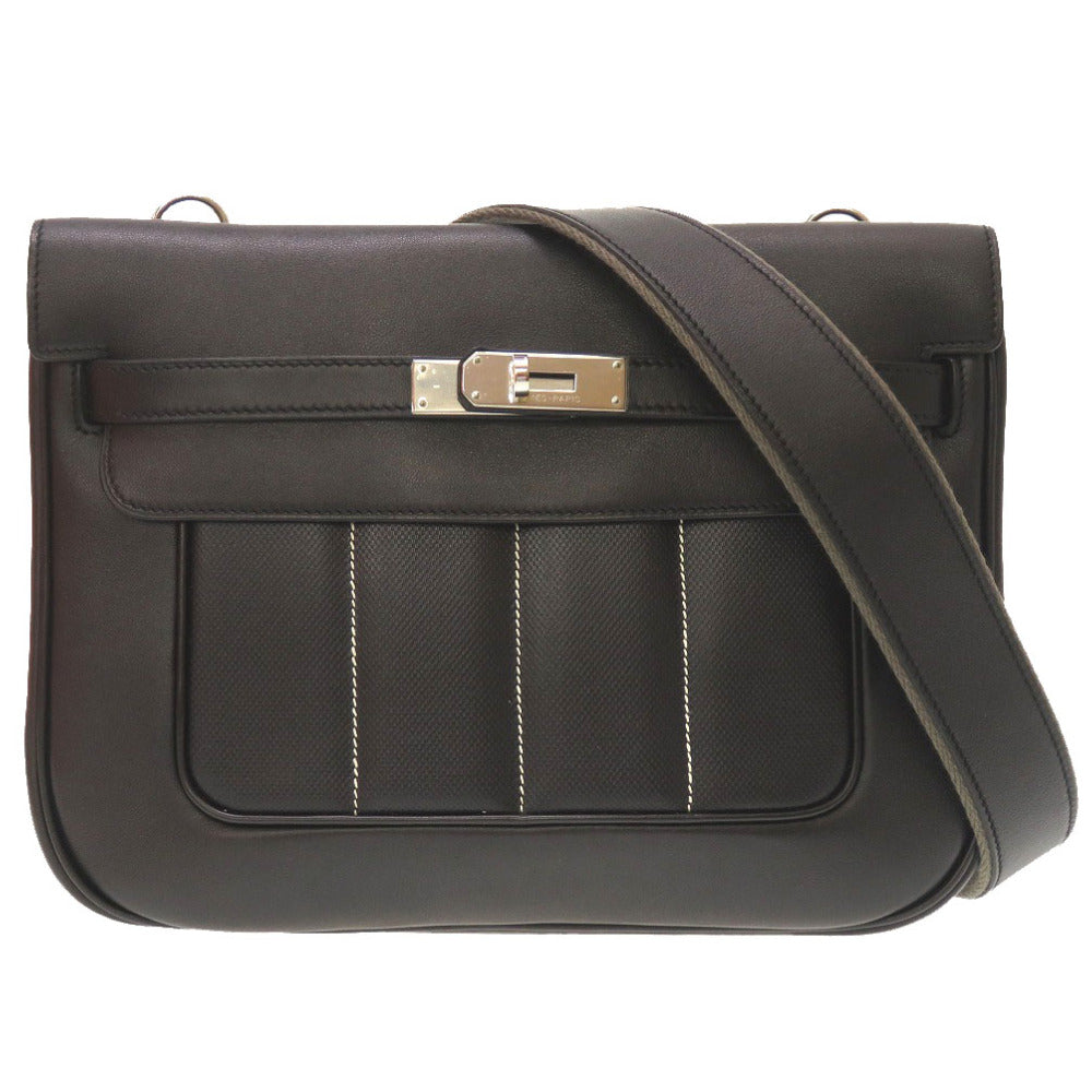 新品同様 エルメス ベルリンヌ28 ヴォースイフト ブラック シルバー金具 □Q刻印 ショルダーバッグ バッグ 黒 0017 【中古】 HERMES