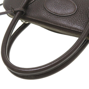 美品 エルメス ボリード31 ハンドバッグ トワルアッシュ カフェ シルバー金具 □H刻印 ハンドバッグ バッグ 茶 0020 【中古】 HERMES