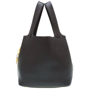 美品 エルメス
 ピコタンロックMM ハンドバッグ
 トリヨンクレマンス ブラック C刻印 0024
【中古】HERMES レディース