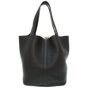 美品 エルメス
 ピコタンロックMM ハンドバッグ
 トリヨンクレマンス ブラック C刻印 0024
【中古】HERMES レディース