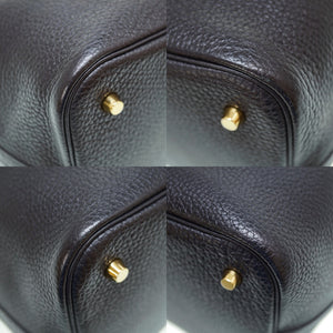 美品 エルメス
 ピコタンロックMM ハンドバッグ
 トリヨンクレマンス ブラック C刻印 0024
【中古】HERMES レディース