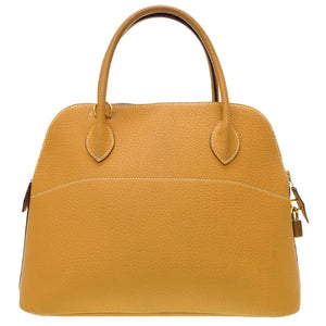 美品 エルメス ボリード31 フィヨルド ナチュラルサブレ □I刻印 ショルダー ストラップ付 ハンドバッグ 0026【中古】HERMES